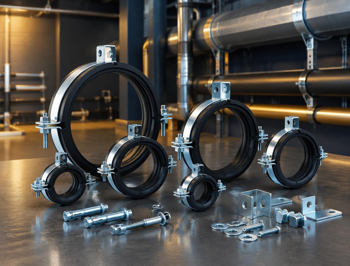 RUBBER HANGING CLAMPS supplied by Cemec Far East in UAE
